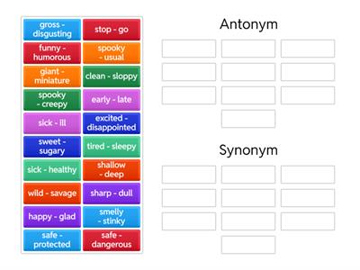 Antonym/Synonym