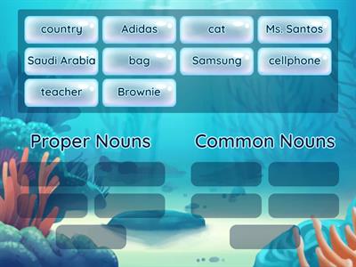 ENGLISH 1: Proper Nouns and Common Nouns