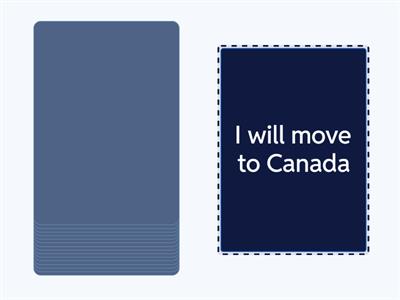 First conditional speaking cards