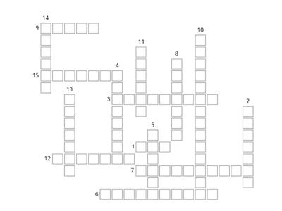 Art crossword.3rd ESO B9