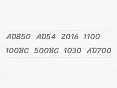 Put the years in right order. ILE 5 U4 TB p 28 ex 2