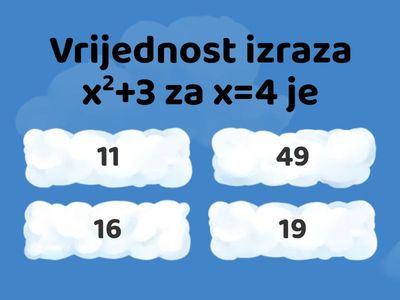 Algebarski izrazi u 5. razredu