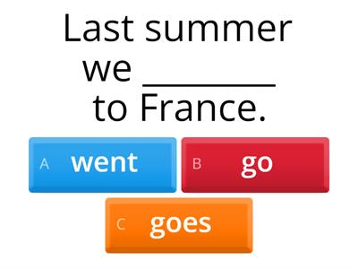 Past simple and Present simple