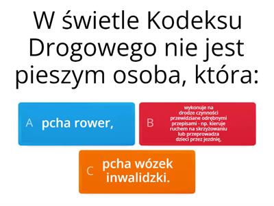 Test o ruchu drogwym