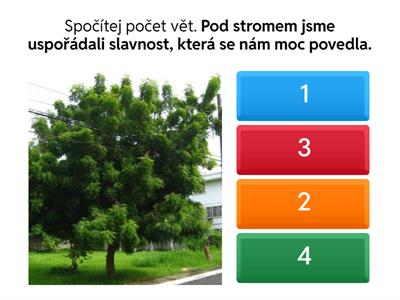 Souvětí - počet vět nebo spojek