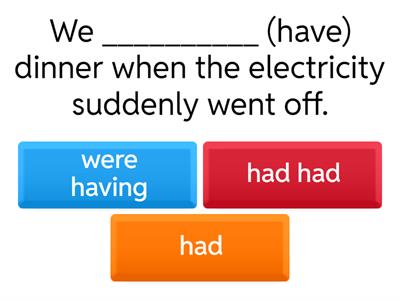 Upper intermediate: Narrative tenses