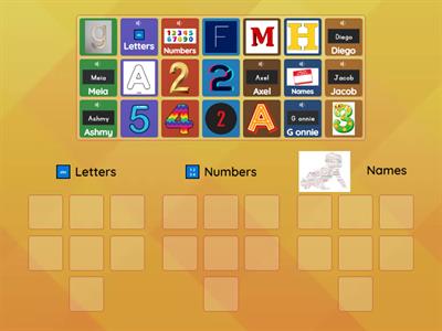 Letter,Number Name sort2526