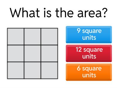 Area in square units