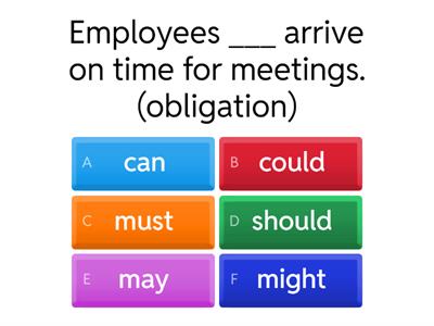 A2 final review (modals)