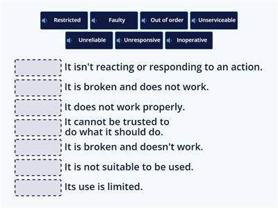 Failures and damage : Vocabulary 2