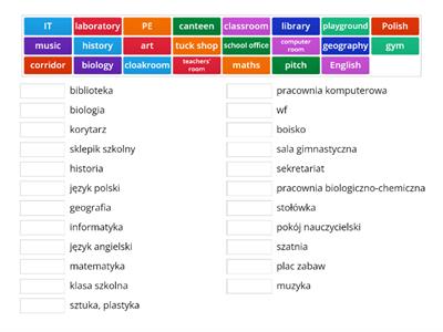 Brainy 5 Unit 5 Places in a school, school subjects