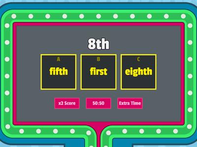 Ordinal numbers