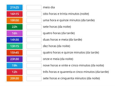 Jogo das horas