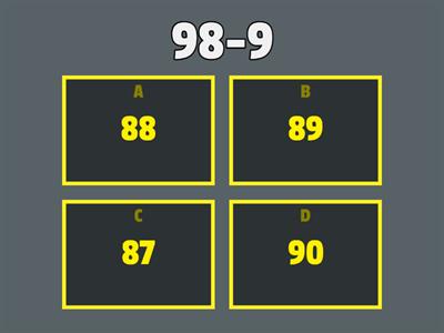 +9 (+10-1), -9 (-10+1), +11 (+10+1), -11 (-10-1)