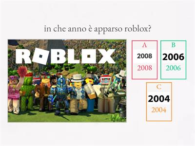 ROBLOX QUIZ PER PRINCIPIANTI