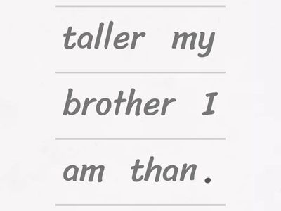 Comparative Adjectives