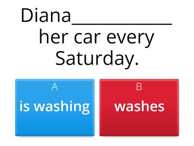 Present Simple vs present continuous
