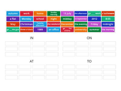 Prepositions - English File Elementary