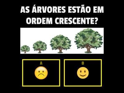 ORDEM CRESCENTE E DECRESCENTE