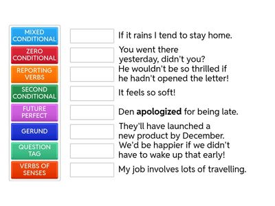 EF Upper Final grammar - match