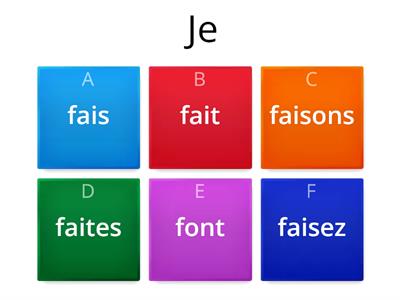 faire conjugations présent