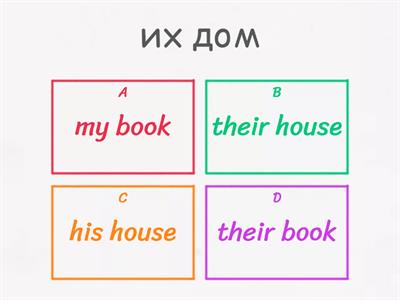 Possessive pronouns