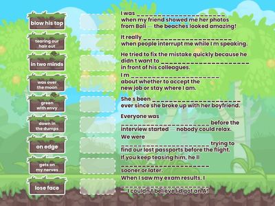 idioms about feelings b2