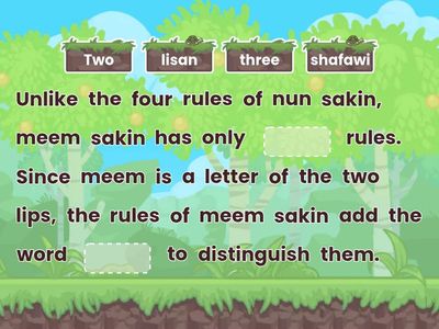 UNIT 18 ACTIVITY 1: Meem Sakinah