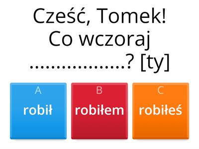 Czas przeszły - test