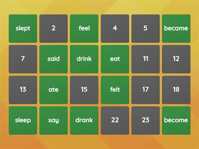 regular and irregular verbs