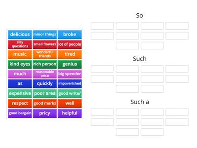 So/Such(a) Groups