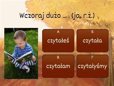 Czas przeszły - quiz