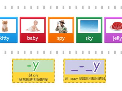 Super Fun 7- Phonics 3 (-y) Sort