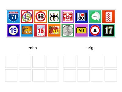 Zahlen -zehn oder -zig