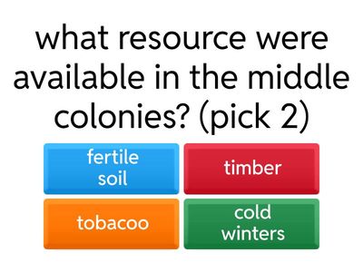Middle colonies 