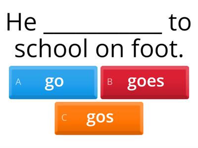 Present Simple Revision Quiz