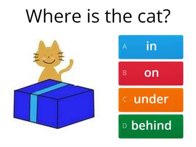 Prepositions of place 3A