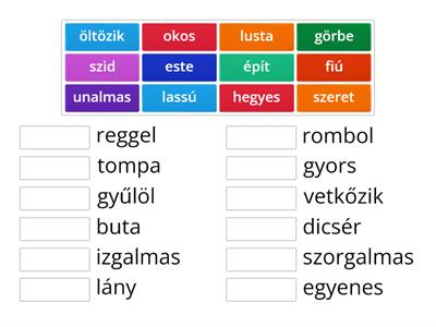 Ellentétek 5. osztály