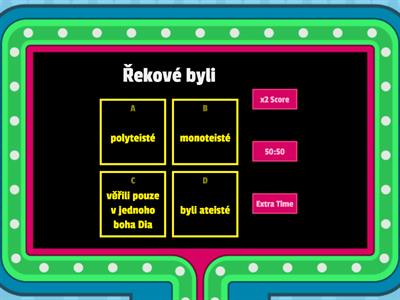 KULTURA VE STAROVĚKÉM ŘECKU