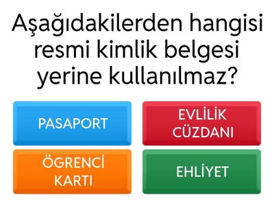 ÖEL EĞİTİM Herkesin Bir Kimliği Var