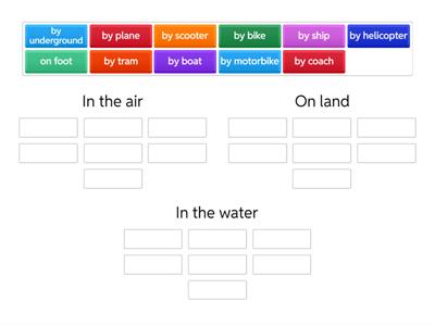 Sort out: Transportation