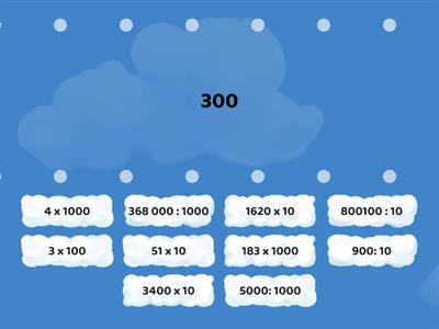 moltiplica e dividi per 10, 100, 1000