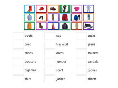 VOCAB: Clothes & accessories