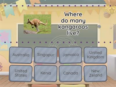 Quiz english speaking countries