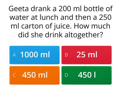 Capacity Quiz