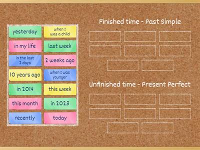 Present Perfect vs Past Simple, Times