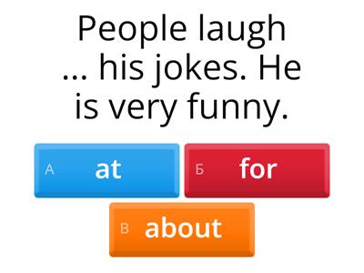 Verbs followed by prepositions GG4