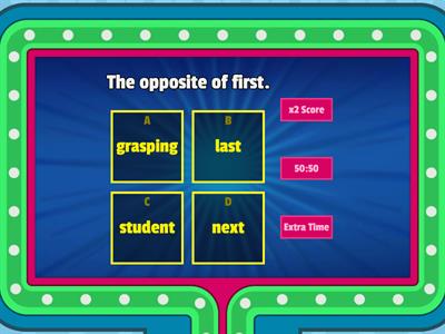 Reading Rev week 9 ending blends gameshow quiz riddles