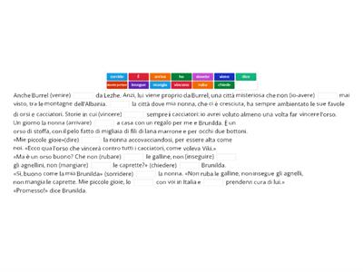 A2/B1-Completa con i verbi adatti (presente indicativo) 