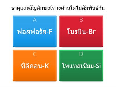 ธาตุและสารประกอบ